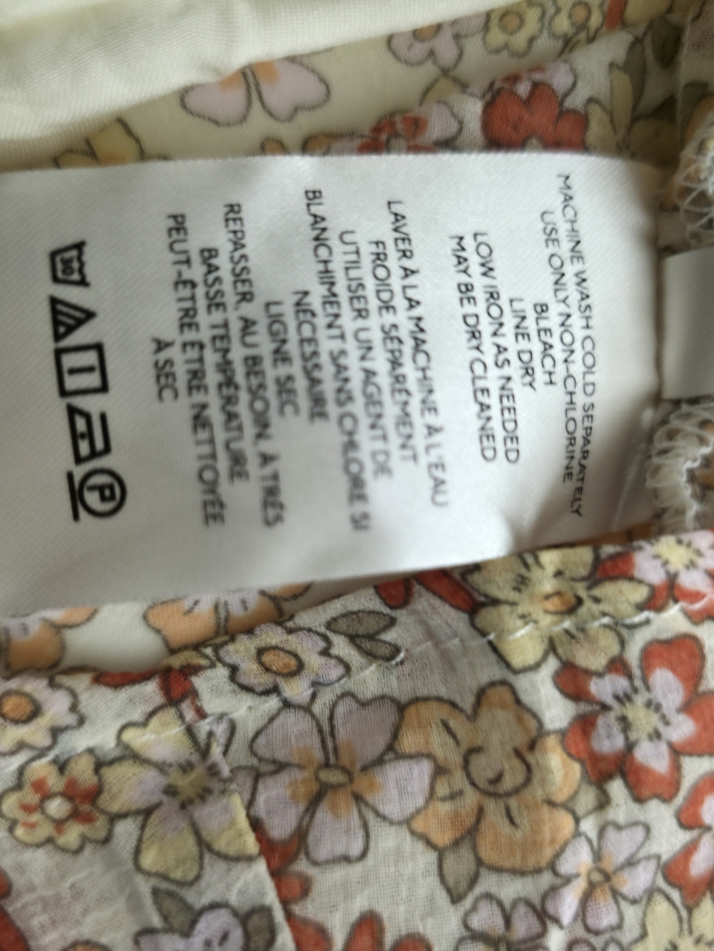 NWT Free People Floral Mini Dress Button Front Cottagecore Size M - Picture 15 of 15